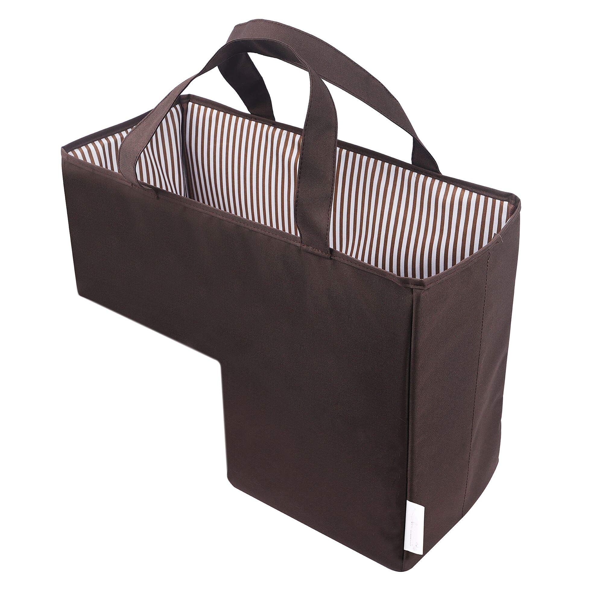 Buy Bramble Cove Folding Fabric Baskets for Wooden Stairs, Collapsible