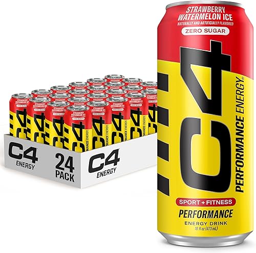 Miniatura 44 de C4 Energy - Bebida energética carbonatada sin azúcar, bebida preentrenamiento + beta alanina, cereza de medianoche, 16 onzas líquidas (paquete de 12)