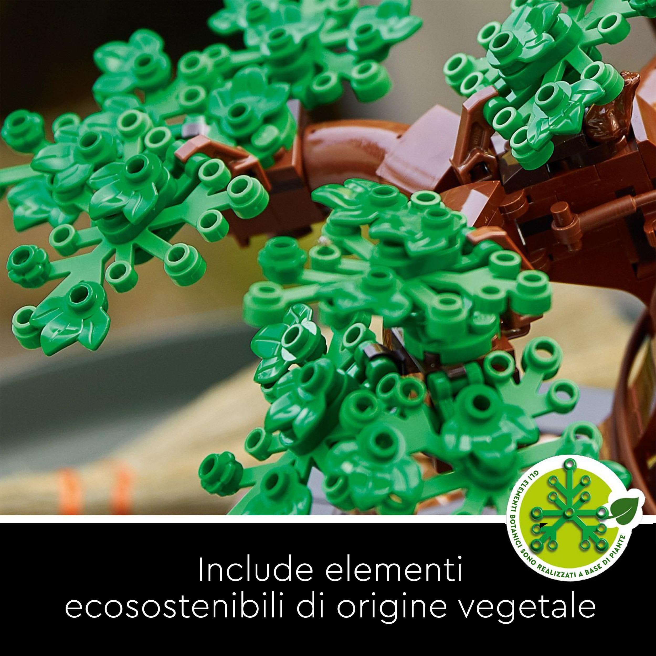 LEGO Botanicals Albero Bonsai - Kit di Piante Artificiali, Modellino da Costruire di Alberello con Vaso - Decorazione per la Casa Fai da Te - Idee Regalo per Adulti, Donna o Uomo - 10281