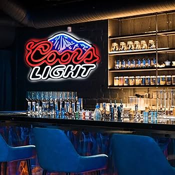 ネオンサイン、『Coors Light 』NEON SIGN 省エネ 広告用看板 ネオンサイン、『Coors Light 』NEON SIGN 省エネ 広告用看板