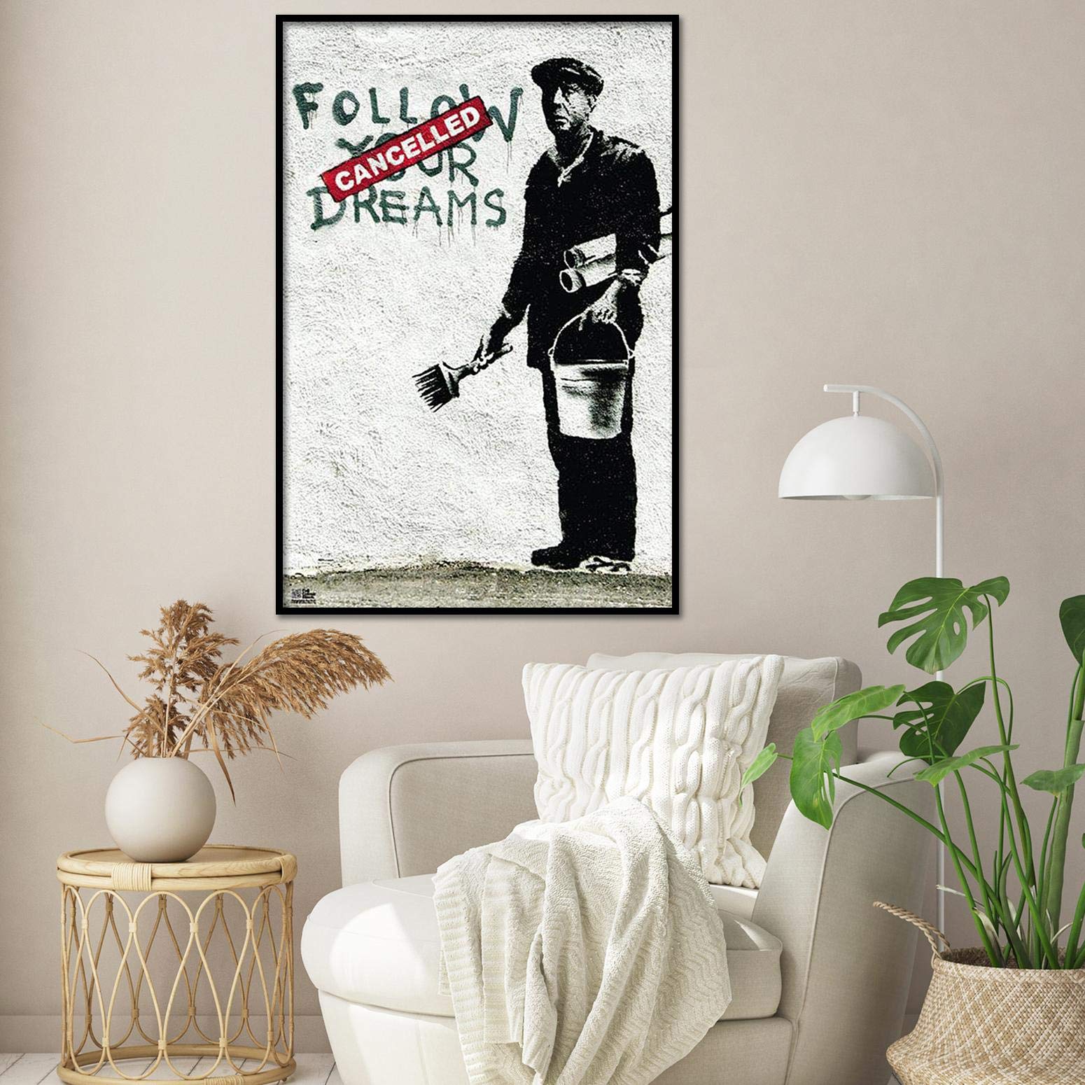 BANKSY Follow Your Dreams Poster (61 cm x 91.5 cm) : Amazon.com.be