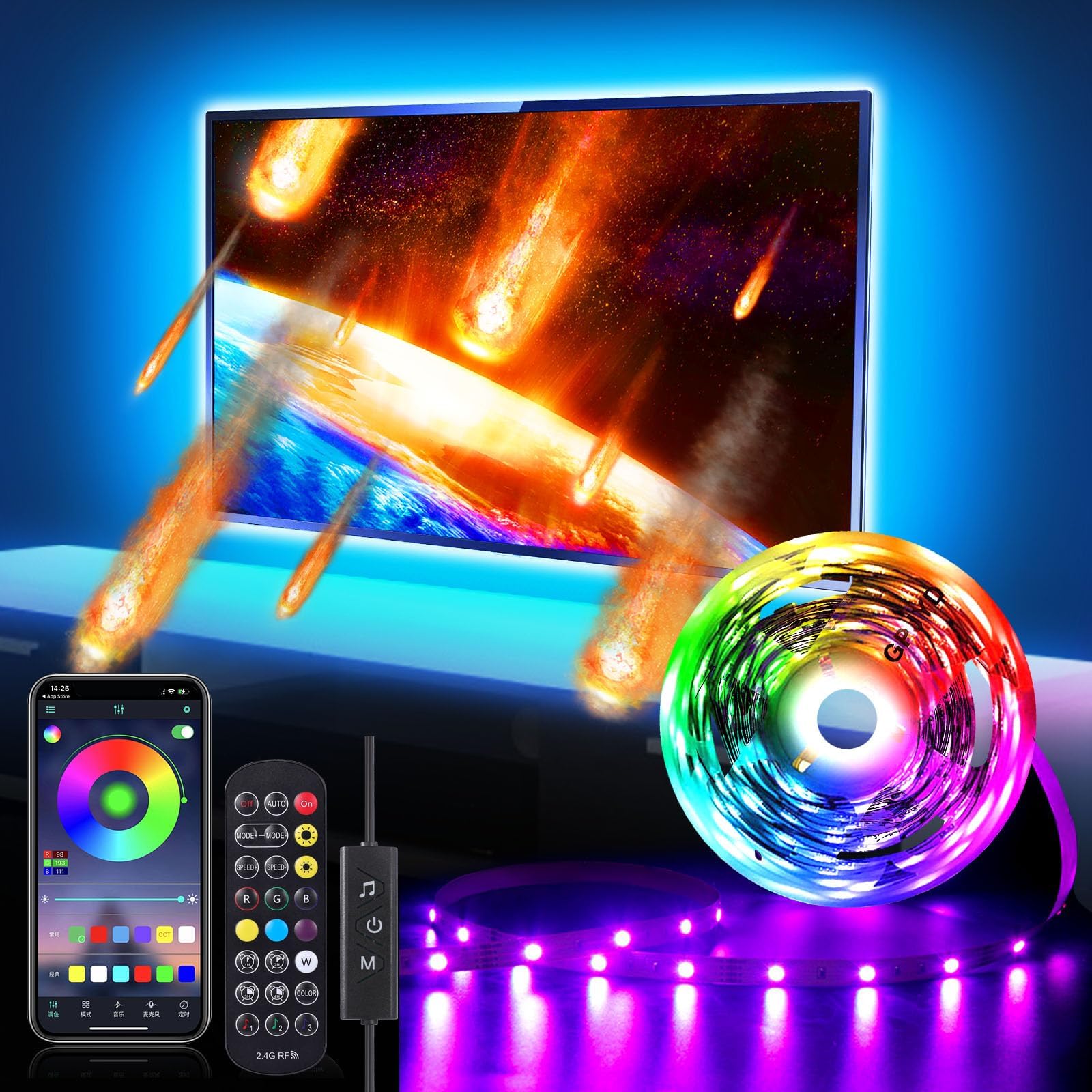 Led Lights Behind Tv Usb at Marianne Thompson blog