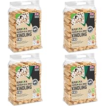 Hardys Kindling Wood, 4 Pack - 9.6 Kg 4 x 2.4kg Approx. | Natural Instant Light Firewood Logs, Smokeless - Kiln Dried - BBQ, Fire Heat Logs for Burner, Pizza Oven, Open Fire Pit