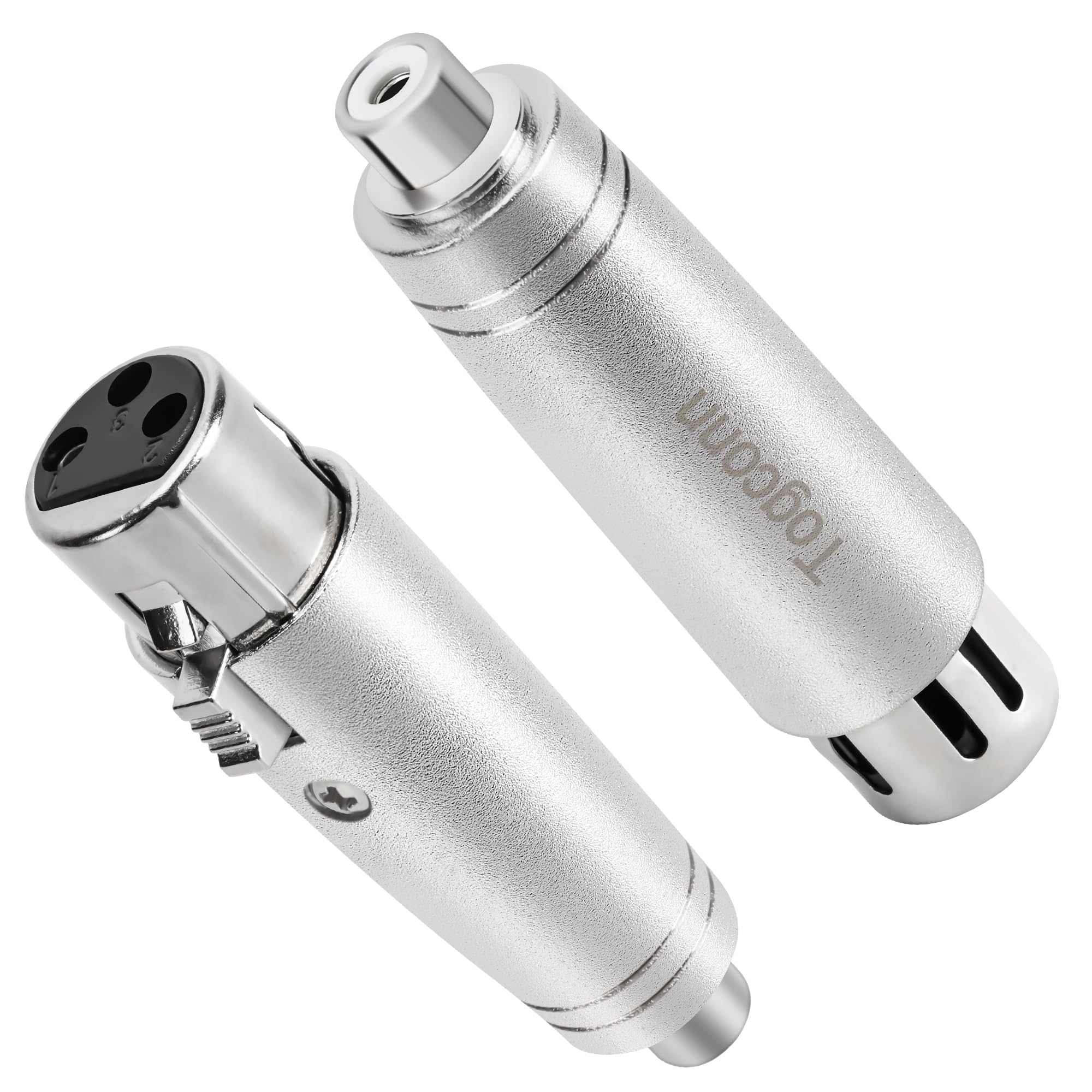 Togconn RCA to XLR Adapter 2 Pack, RCA Female to XLR Female Adapter,RCA Female to XLR Connector