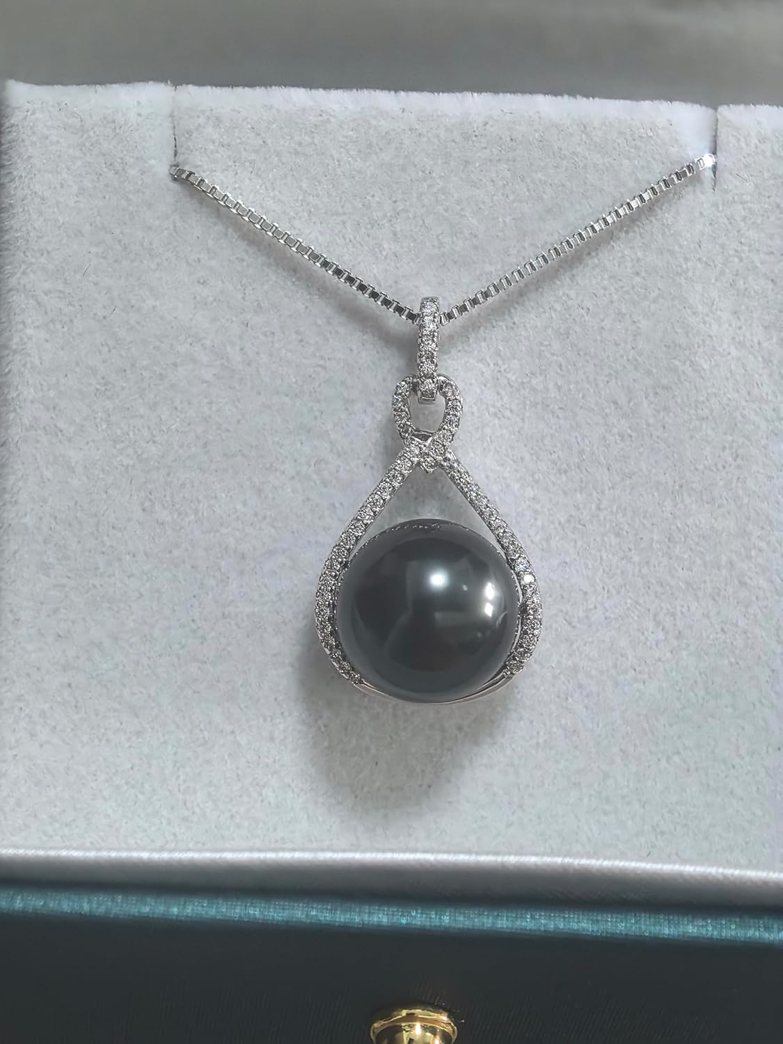 Gifts for Wife Birthday Wedding Anniversary-Black Tahitian Pearl Necklaces-Mothers Day Gifts for Mom Wife Women Jewelry Gift, Birthday Christmas Valentine's Day for Her