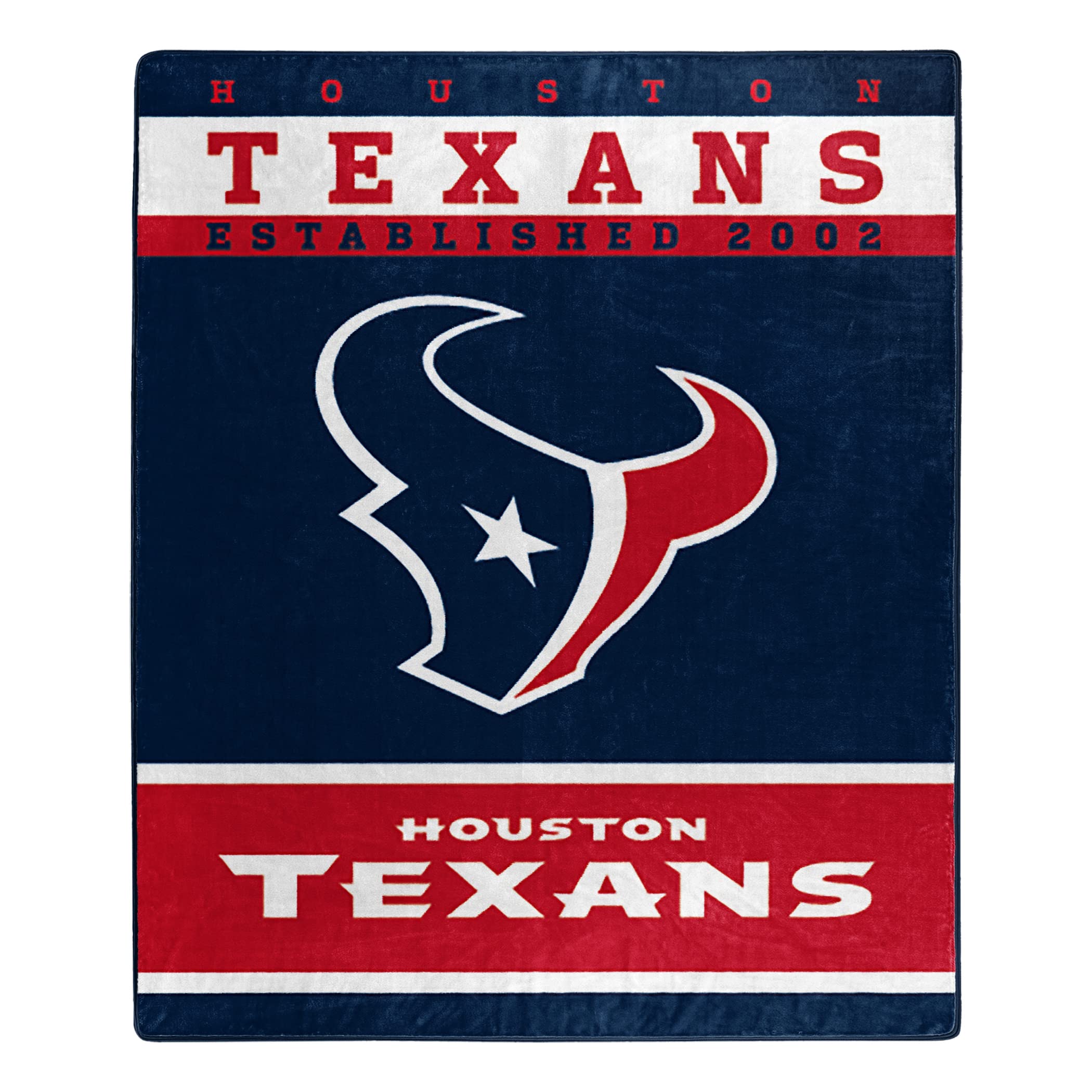 NORTHWEST NFL Polyester Raschel Throw Blanket 50X60 Inch, Houston Texans