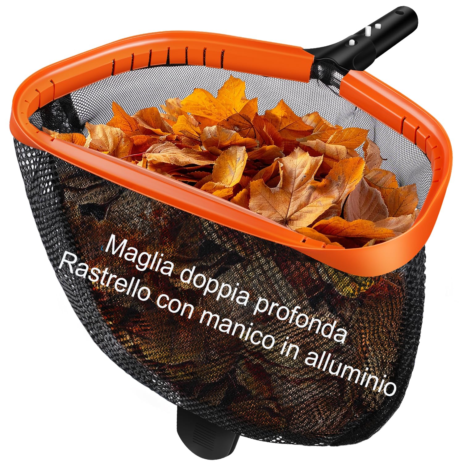 KGC Retino per Piscina, (Senza Asta) Rete Piscina Pulizia per Foglie Retina Raccogli Foglie Stabile, Contelaio in Alluminio, Skimmer per Piscina, Foglie e Detriti per Pulizia, Spa, Stagni