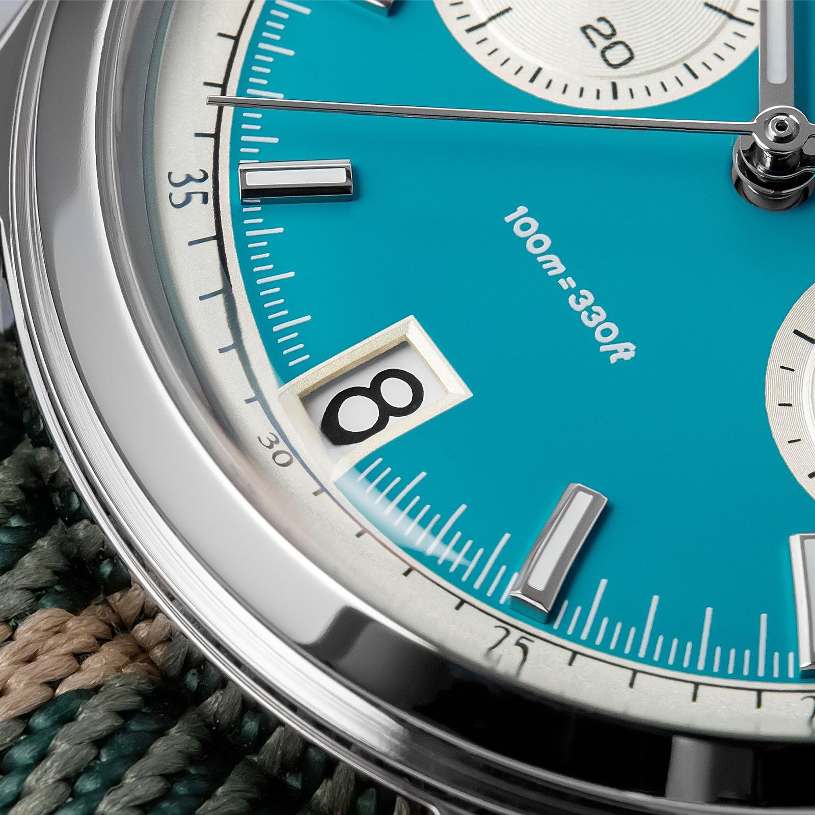 ADDIESDIVE 38 MM Quarzo Cronografo Orologio VK64 Movimento Vetro minerale K1 Impermeabile 100 M BGW9 Luminoso Acciaio Inox Quadrante Panda Orologi Sportivi per Gli Uomini Cinturino in Nylon