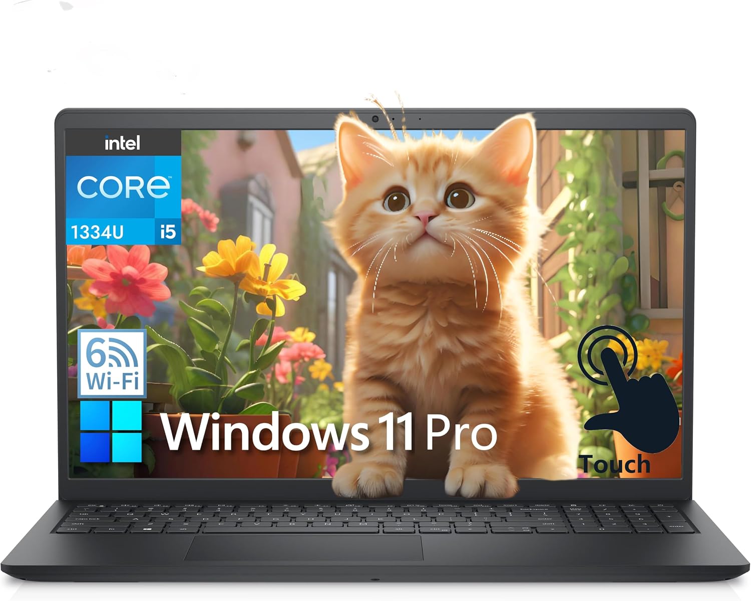 Dell Inspiron 15 Touchscreen Laptop Computer for Student Study and Business, 13th Intel i5-1334U (Beat i7-1250U), 32GB DDR4 RAM, 1TB PCIe SSD, 15.6" FHD, WiFi 6, Windows 11 Pro