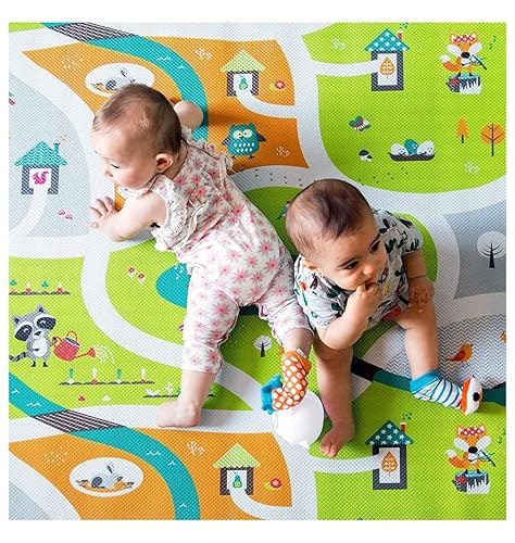 Miniatura 3 de bblüv - Mülti - Alfombra de juego suave, reversible y segura - Resistente al agua, uso en interiores y exteriores (Miles)