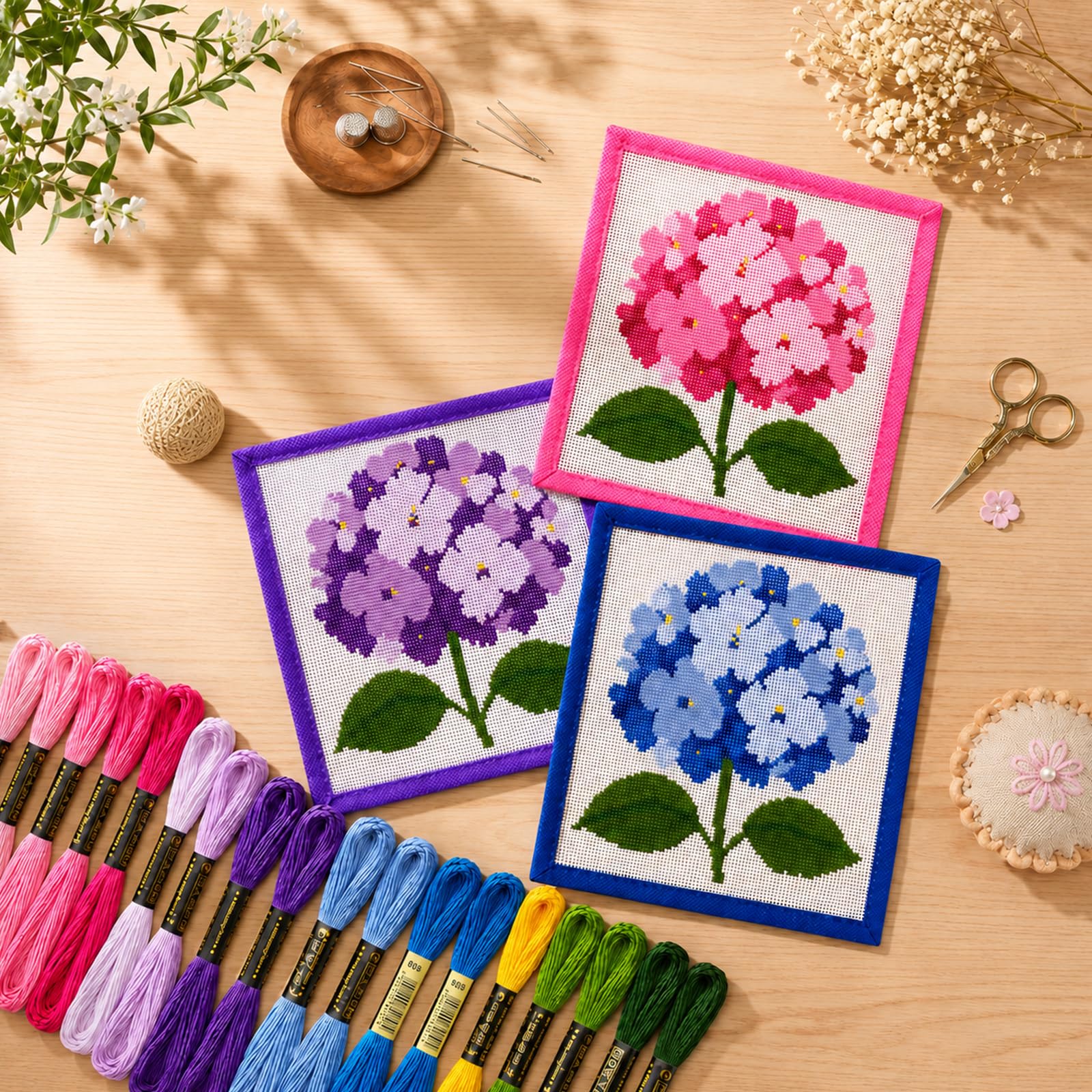Needlepoint Canvas Kit - Flower Patterns -5