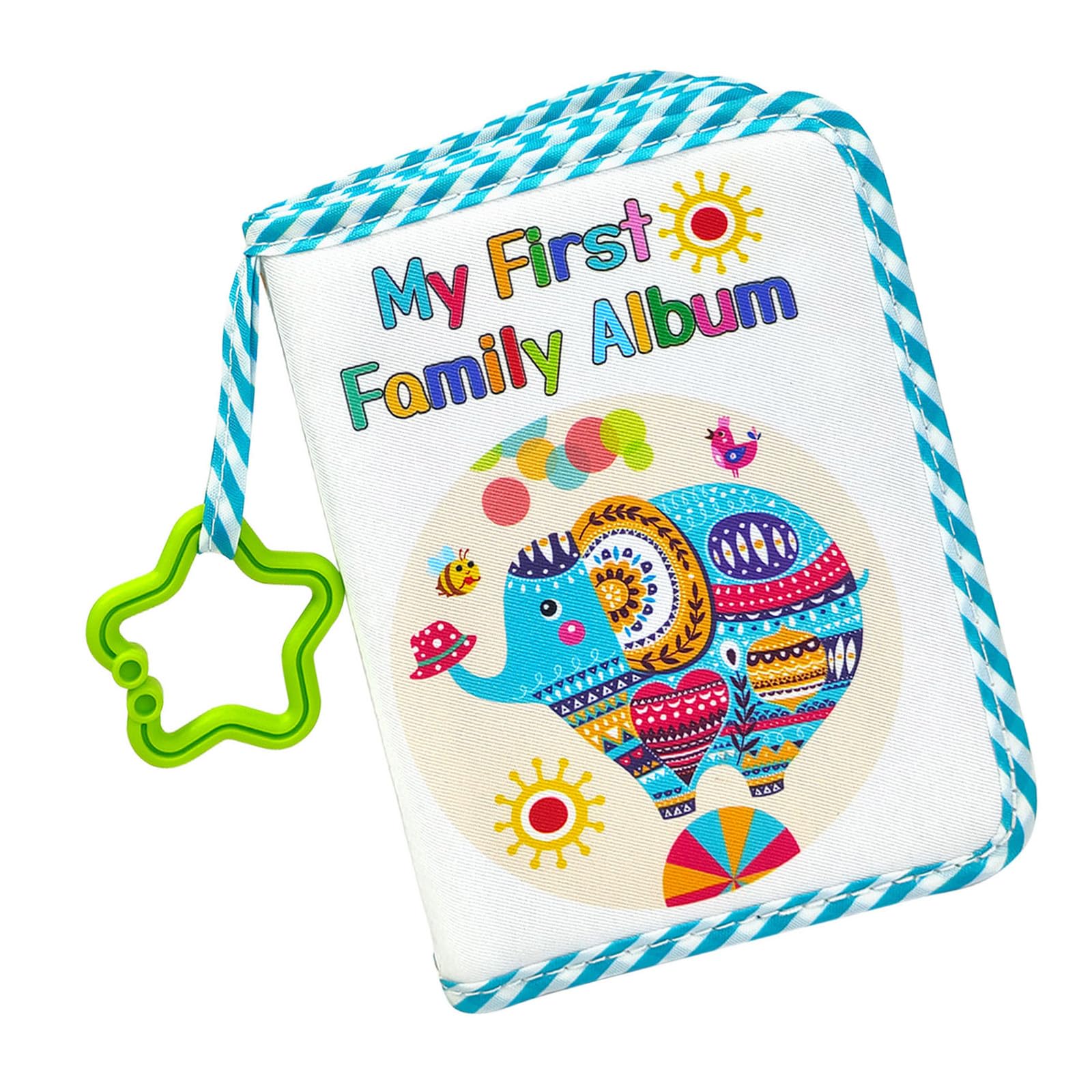 Kalttoy Baby ' s My Firsts Family Album, Baby Photo Album Soft Cloth Photo Book, Cloth Albums for Newborns Toddler and Kids Soft Book