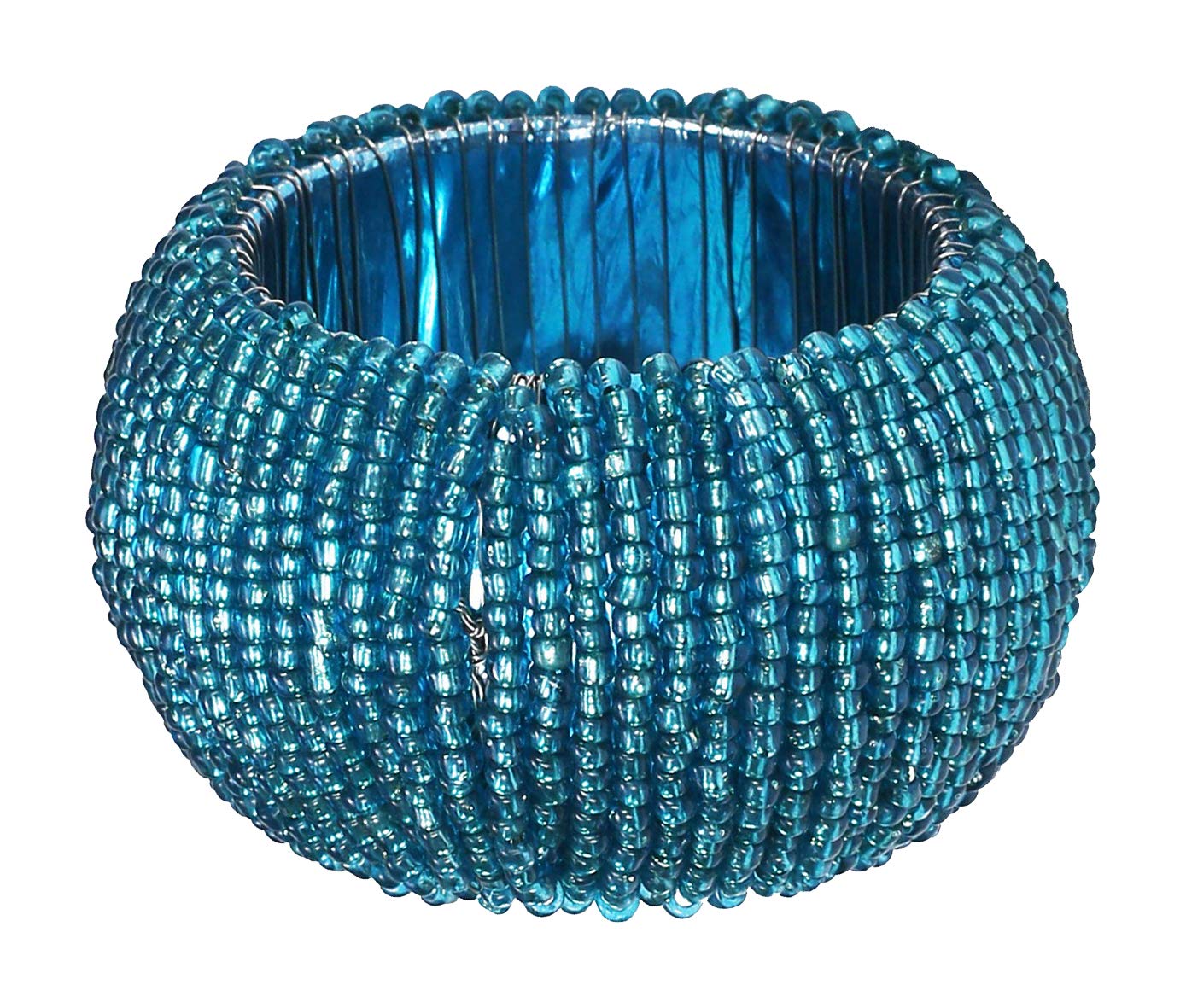 Teal Napkin Ring, Napkin Rings Set of 12, Beaded Napkin Holders, Fall Napkin Rings Bulk for Christmas Party Decoration, Dinning Table, Everyday, Family Gatherings - Set Your Table with Style - Teal