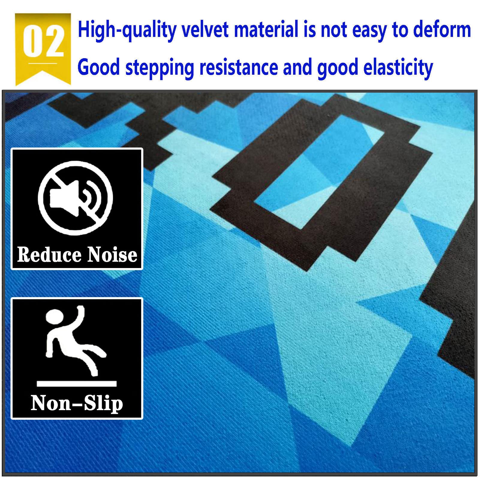 Drum Rug Drum Mat Geluiddichte Mat | Drum Tapijt Non-Slip | Drum Tapijt Professionele Rechthoek Elektronische Jazz Drum Set,Drum Rug Voor Bass Drum Snare Muziekinstrument Mat,100CM × 80CM