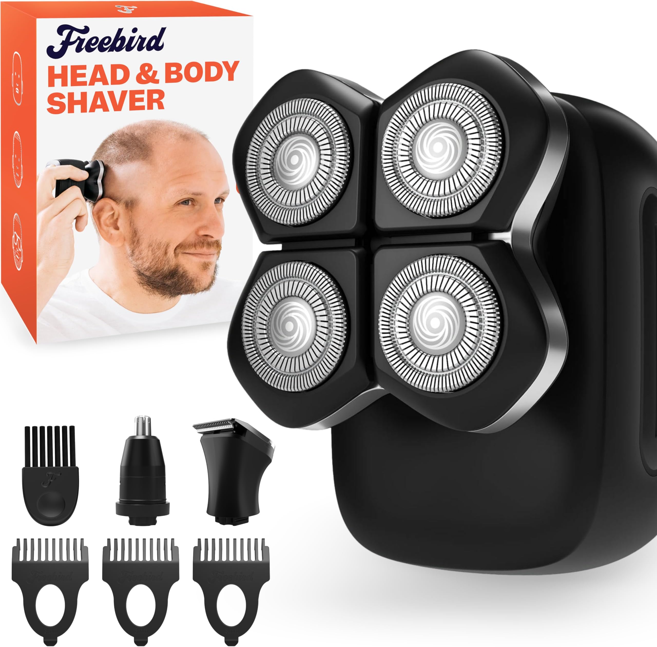 Freebird FlexSeries Pro Electric Head Shaver Fast Smooth