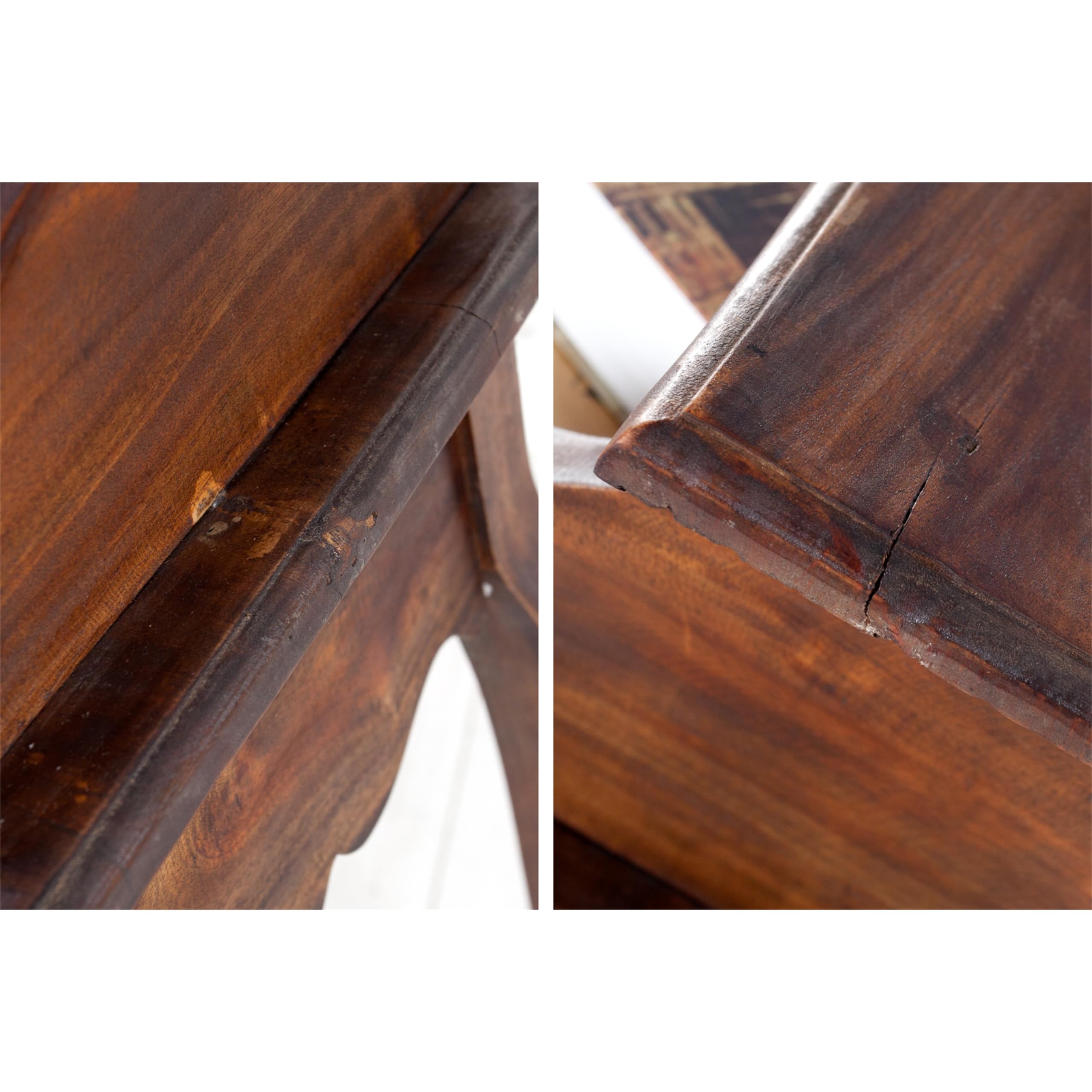 DESIGN DELIGHTS EDLER Holz SEKRETÄR Napoleon | Mahagoni, Massivholz, braun, 80 cm | Schreibtisch