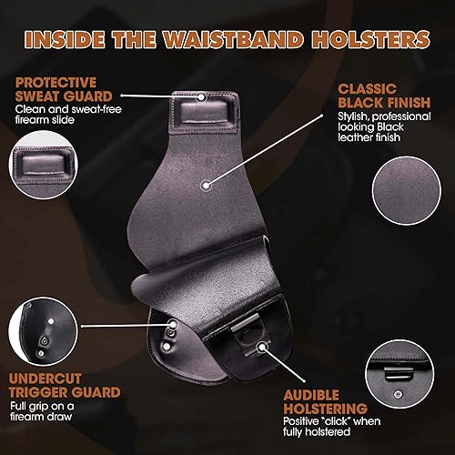 Miniatura 4 de Urban Carry Funda para pistola de transporte oculta G3, cinco tamaños de cubierta de retención segura con cerradura para la mayoría de pistolas y