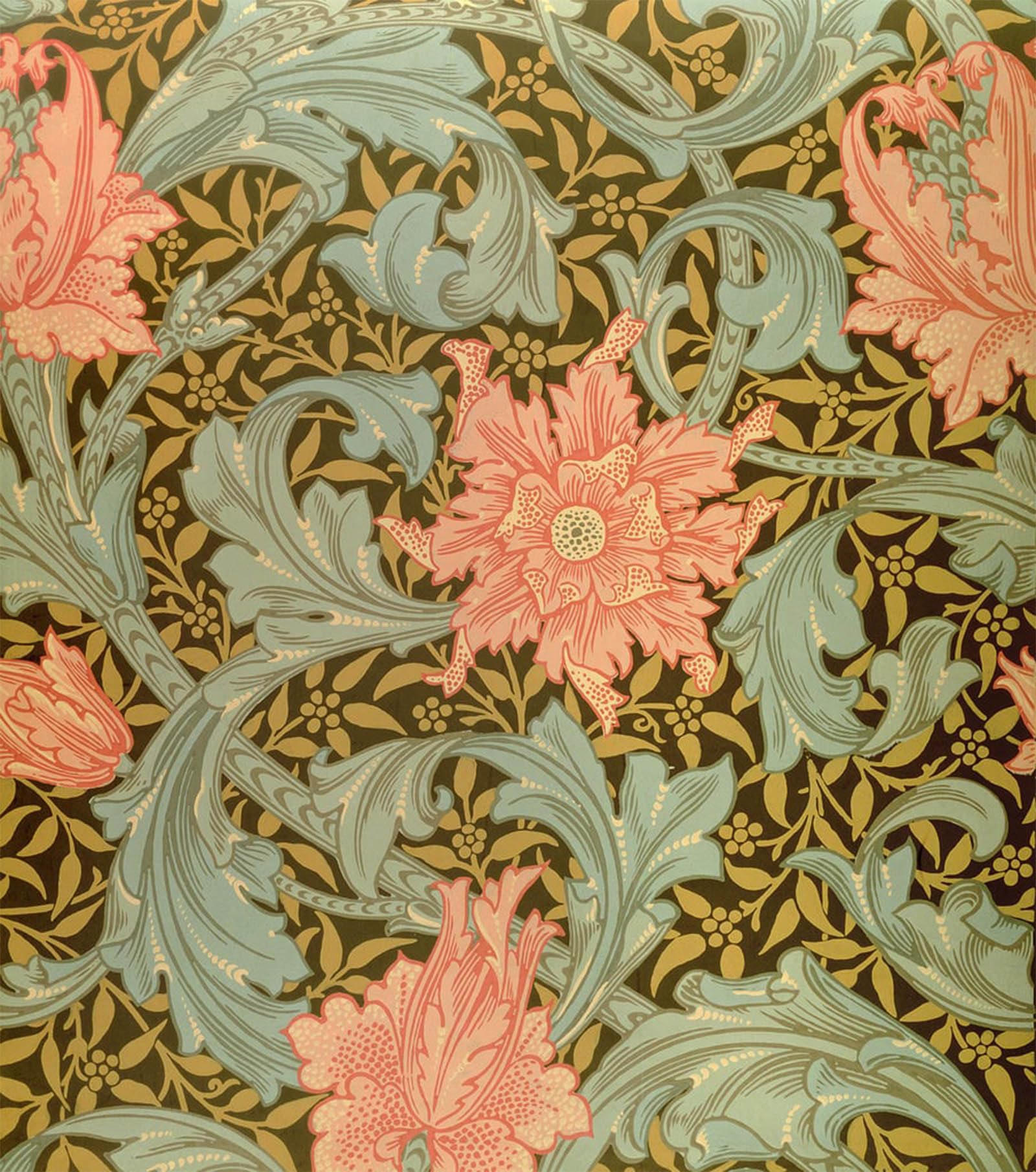 Affiche impression d'art William Morris 60x90cm grand format toile décoration murale - 5