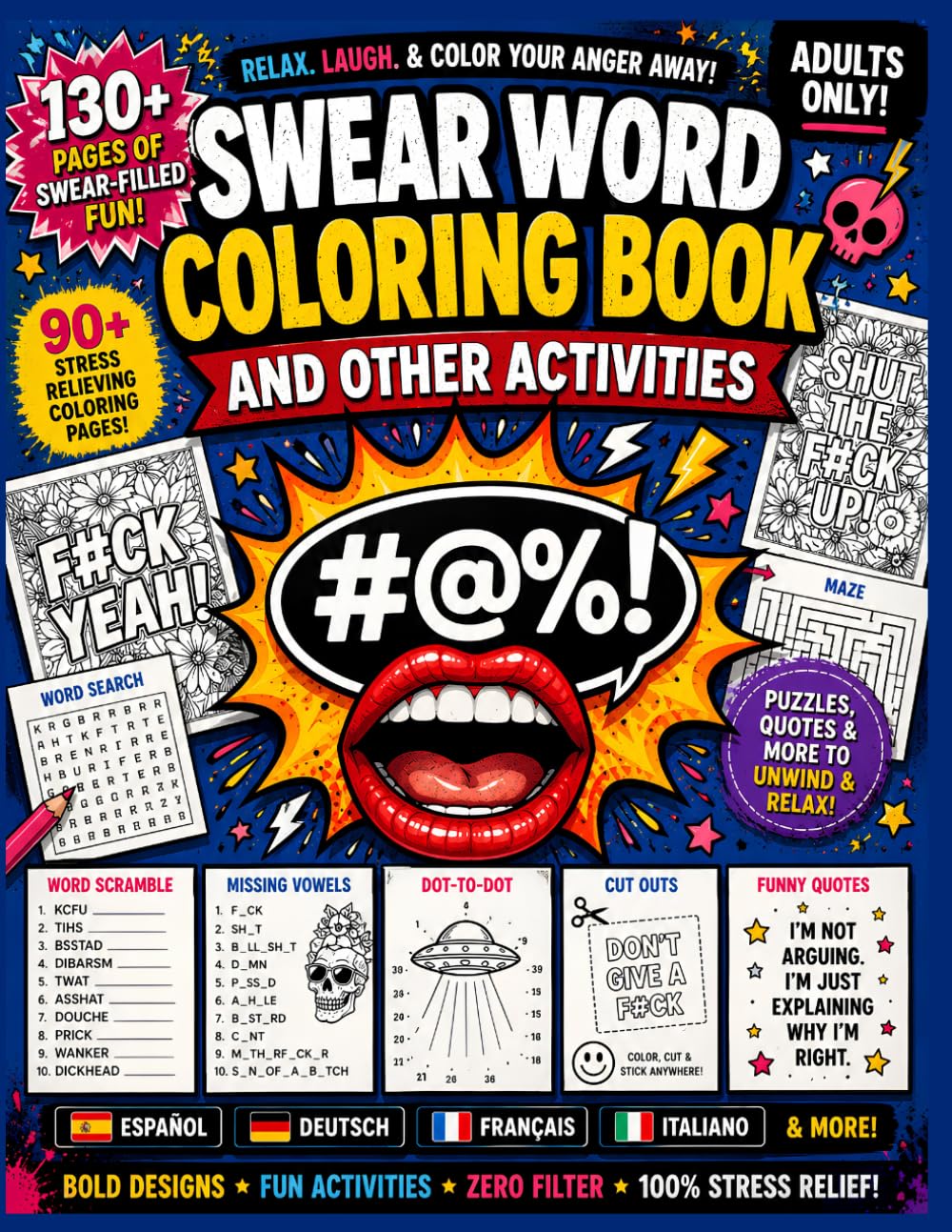 Swear Word Coloring Book and Other Activities