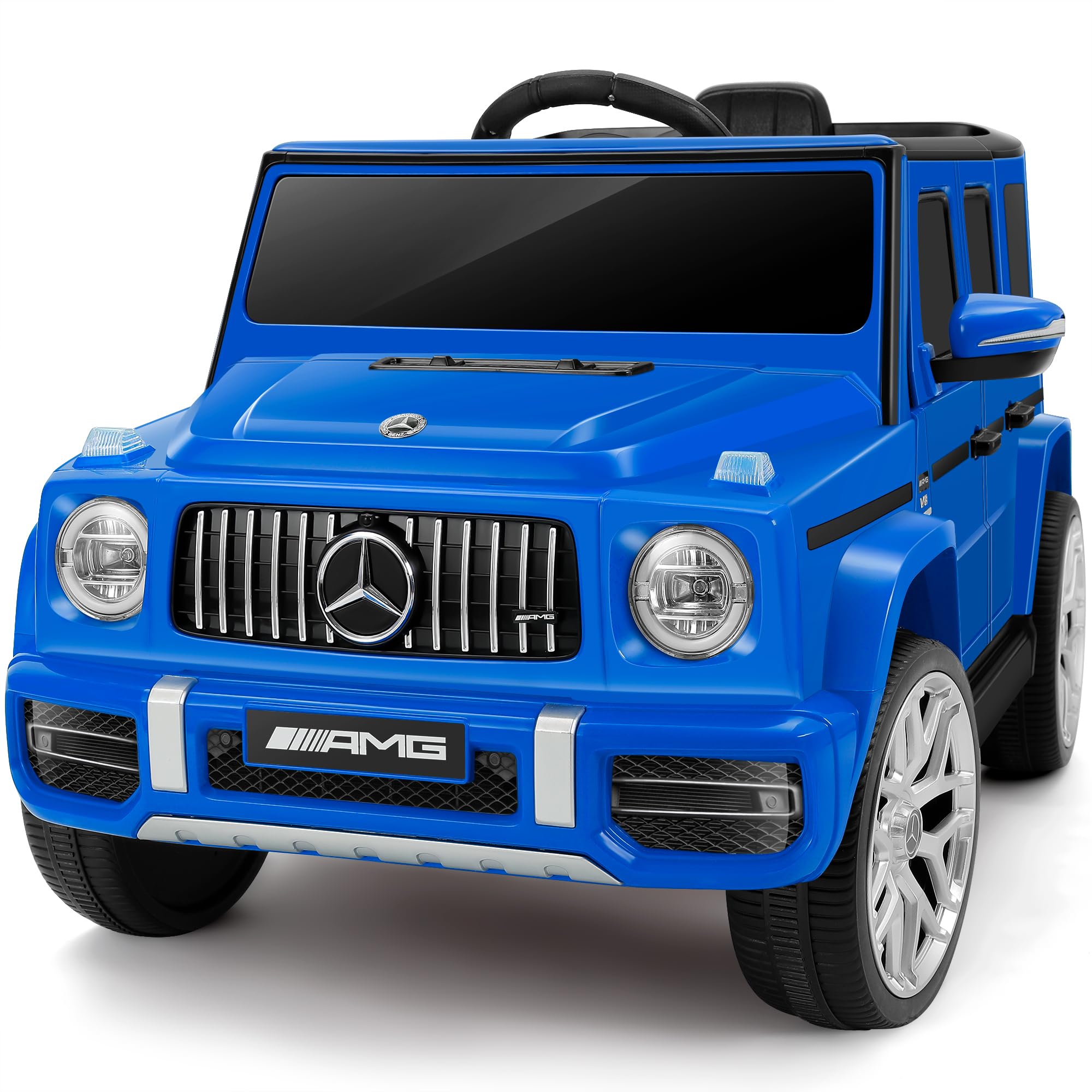Mercedes-Benz AMG G63 Ride On Car Toy for Kids w/Parent Control White