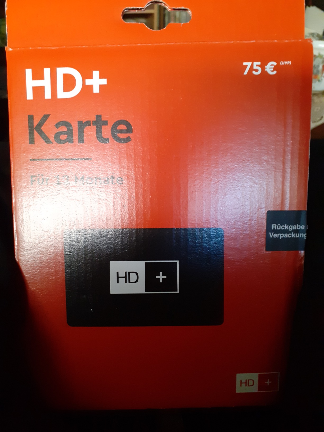 HD+ Karte für 12 Monate Fernsehen in brillanter HD-Qualität : Amazon.de