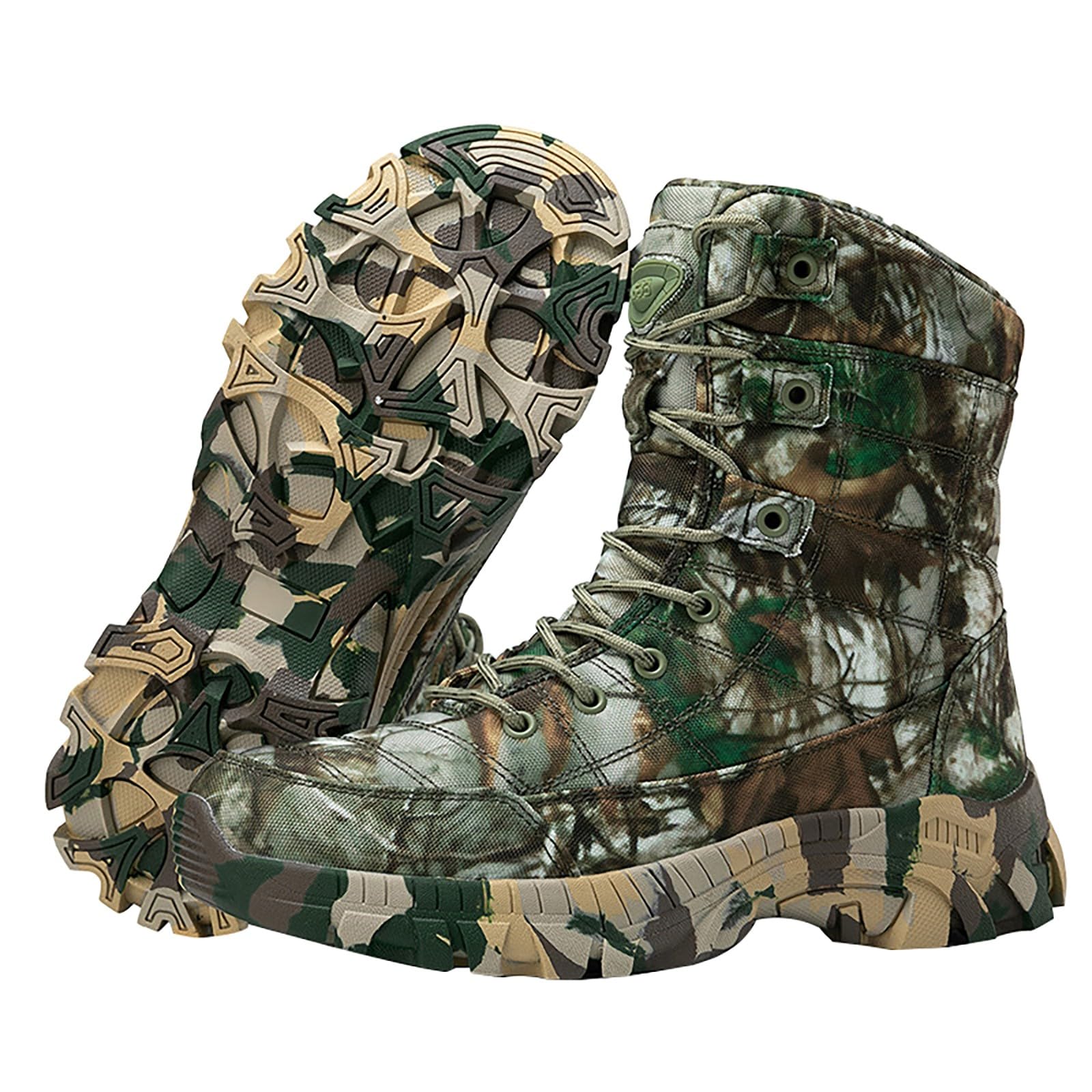 Wanderschuhe für Herren, wasserdicht, Netzstoff, Schlupfschuhe, breite Passform, Joggingschuh, Sport, atmungsaktiv, Camouflage, Armee, Kampfstiefel, hoher Knöchel, Schnürung, Wildnis, Wanderstiefel