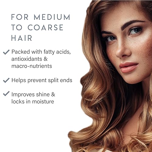 Miniatura 7 de Aluram Acondicionador hidratante de agua de coco para hombres y mujeres, hidratación limpia y brillo para cabello texturizado medio a grueso