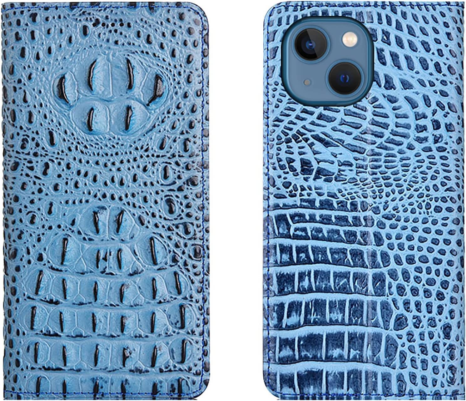 Étui à rabat iPhone 14 Plus bleu, protection active en voyage - 8