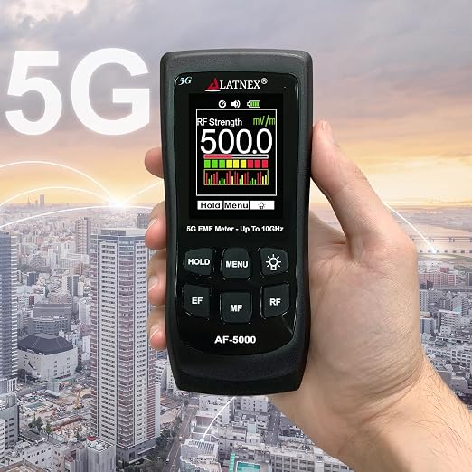 AF-5000 5G EMF Meter with Aluminium Carrying Case and Calibration Certificate miniatura 5