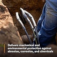 Vista 4 de 3M Funda termocontraíble para cable de pared pesada ITCSN-0800, protección mecánica y ambiental, negro, 8-1/0 AWG, diámetro