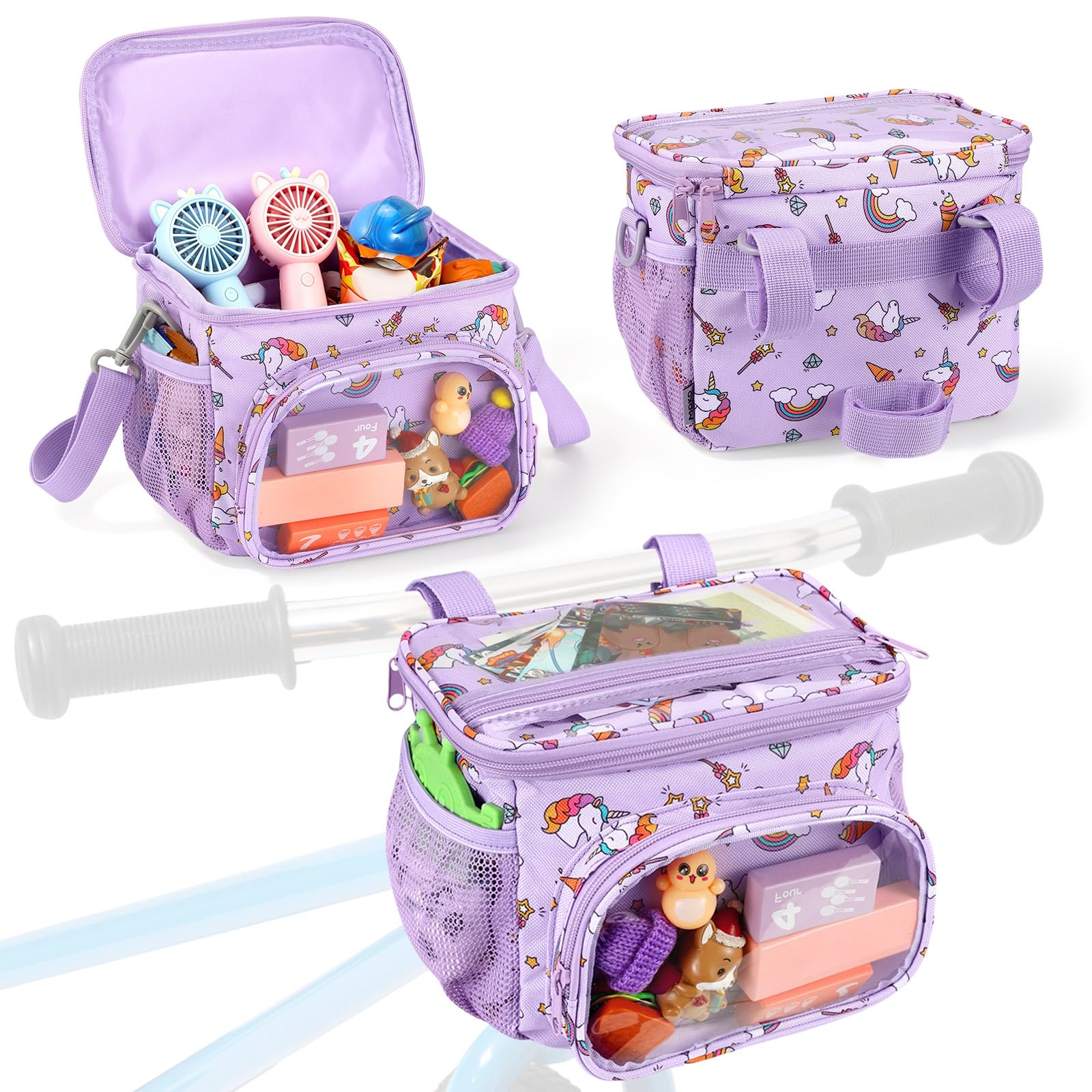 MoKo Kids Bike Basket with Shoulder Strap