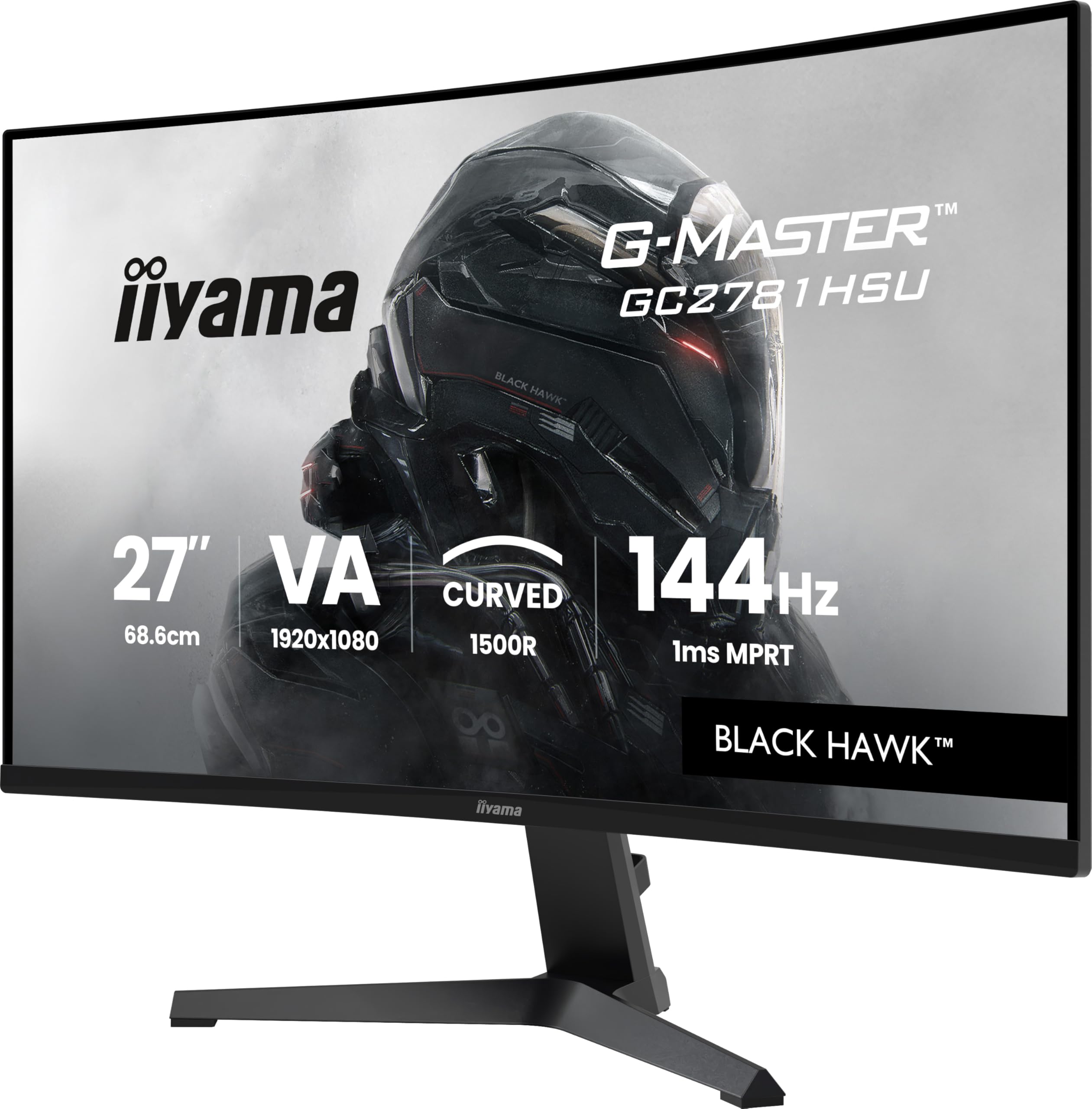 Iiyama G-Master Black Hawk Gc2781hsU-B1 - LeD-Monitor - Gaming - Gebogen - 68.6 Cm (27")