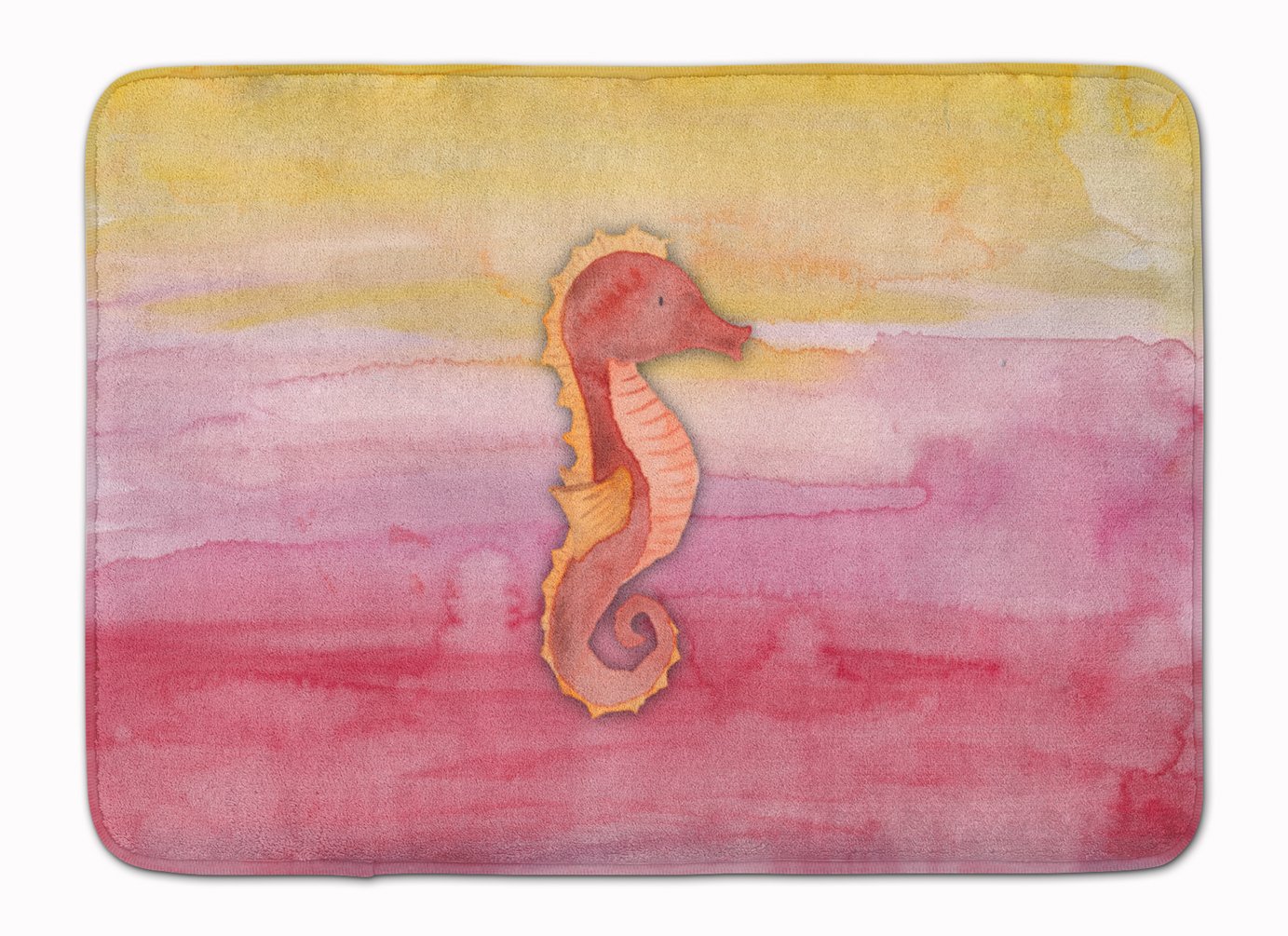 Tapis de sol hippocampe aquarelle multicolore 48,3 x 68,6 cm pour décoration