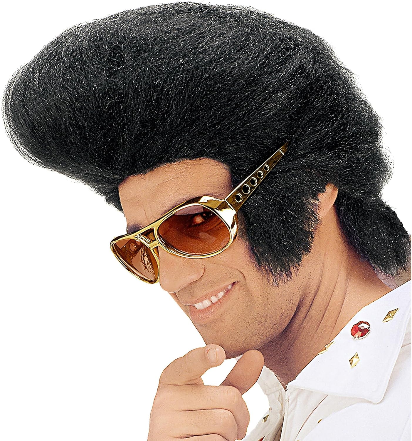 WIDMANN The King Polybag Wig for Hair Accessory Fancy Dress