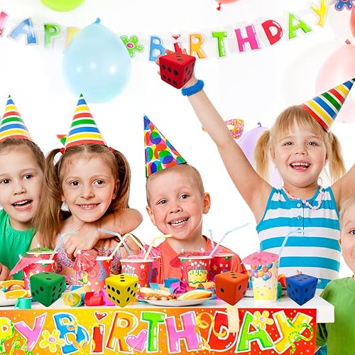 Miniatura 5 de funnysquee Juguete educativo de dados de espuma de 3.1 pulgadas un divertido juguete educativo de dados Kawaii para juegos de mesa y sesiones de