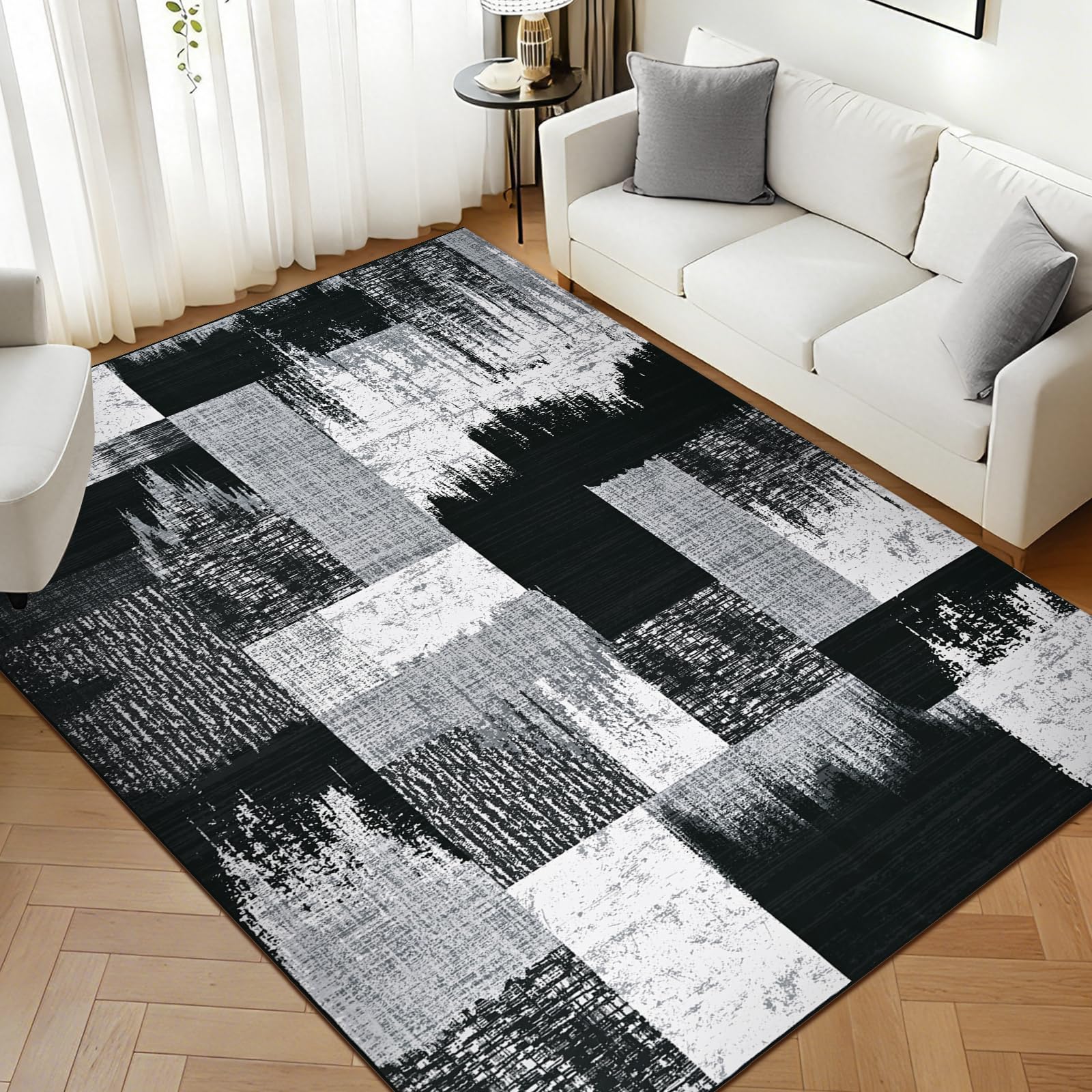 Tapis de salon antidérapant fini les glissades grâce à sa base lavable