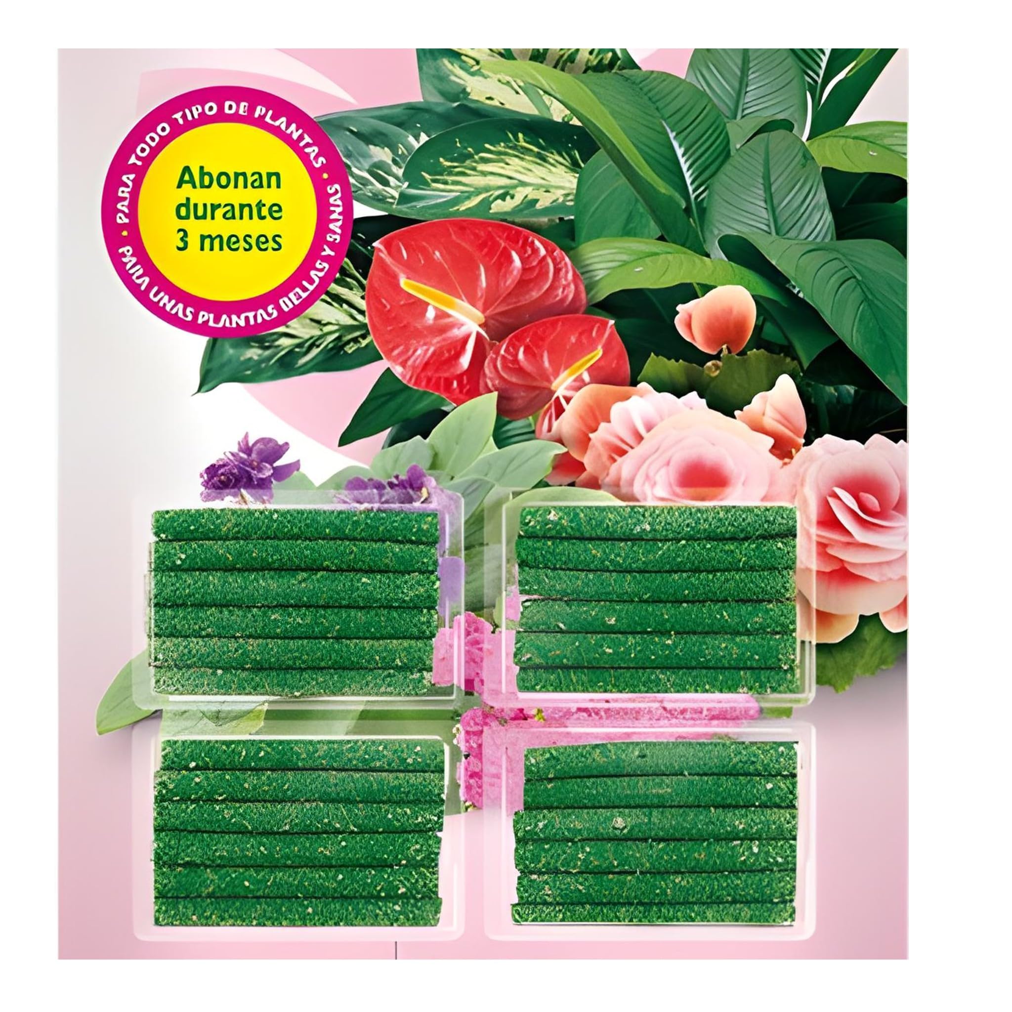 Bricoloco Barritas de Abono Fertilizante de flores de barra nutritiva de liberación lenta, para plantas verdes, frutes, vegetales. Palitos para planta Con Magnesio, Urea y micronutrientes (240)