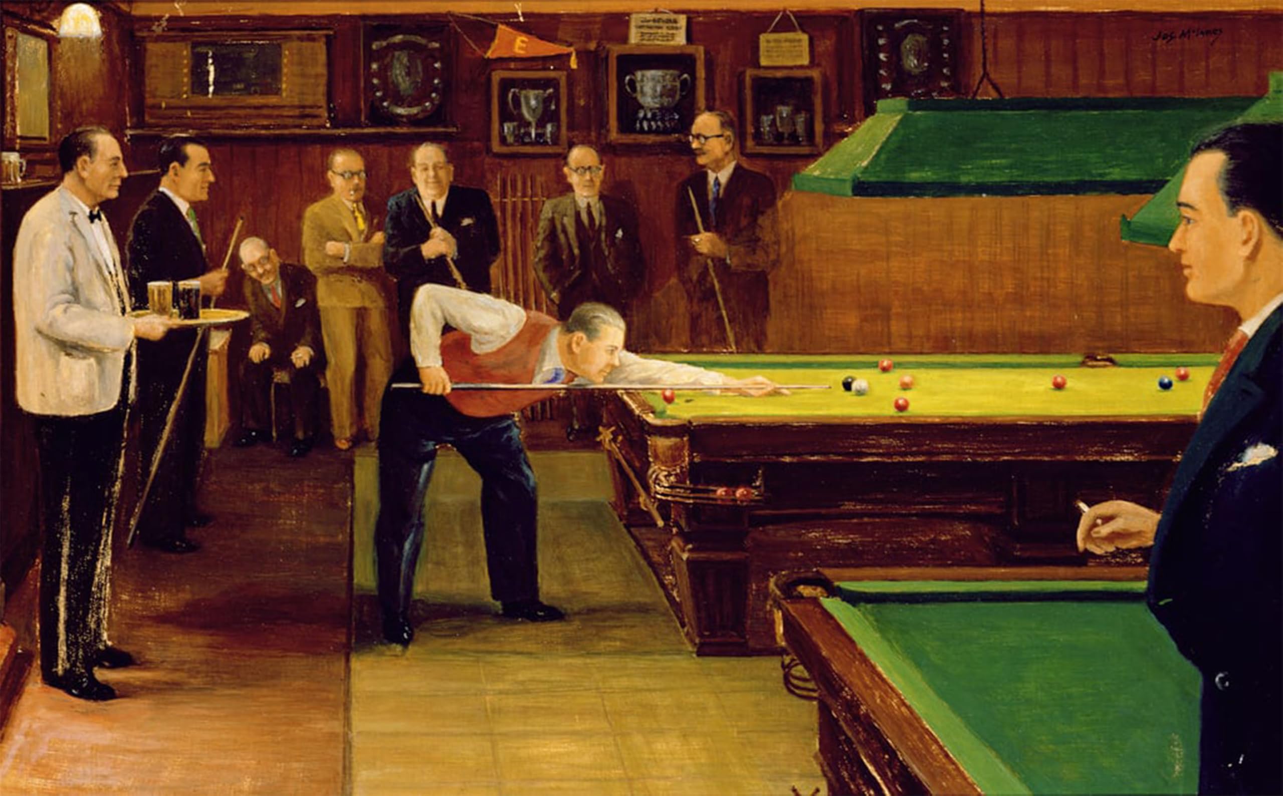 Póster de lienzo una partita di biliardo para decorar tu salón o dormitorio con arte moderno 5