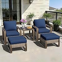 Vista 28 de Sofá de Mimbre Metálico para Patio de 75", Sofá Sillón de Ratán para Exteriores de 3 Asientos para Todo Tipo de Clima con Cojines Premium