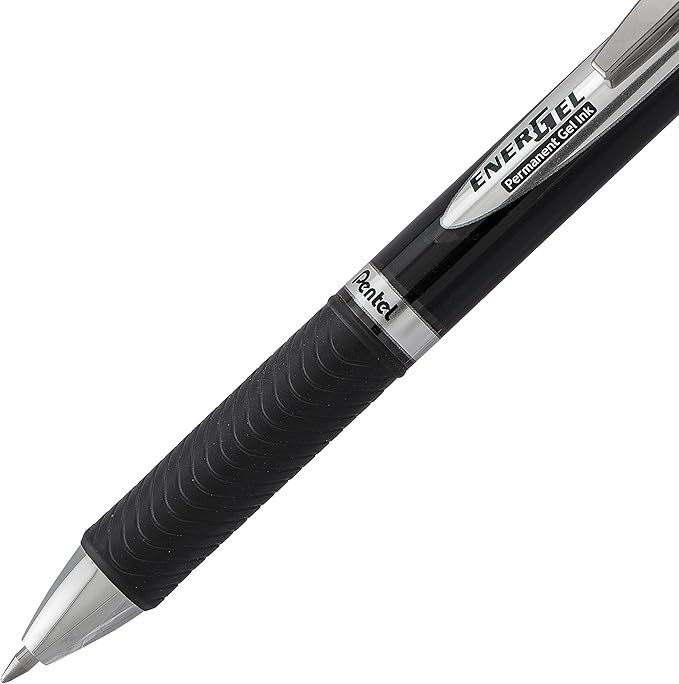 Pentel EnerGel PRO Permanent Gel Pen Pack de 2 Tinta Negra 0.7mm miniatura 4
