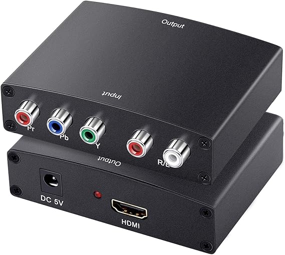 Component to HDMI Converter, SUNNATCH RGB to HDMI Converter Adapter