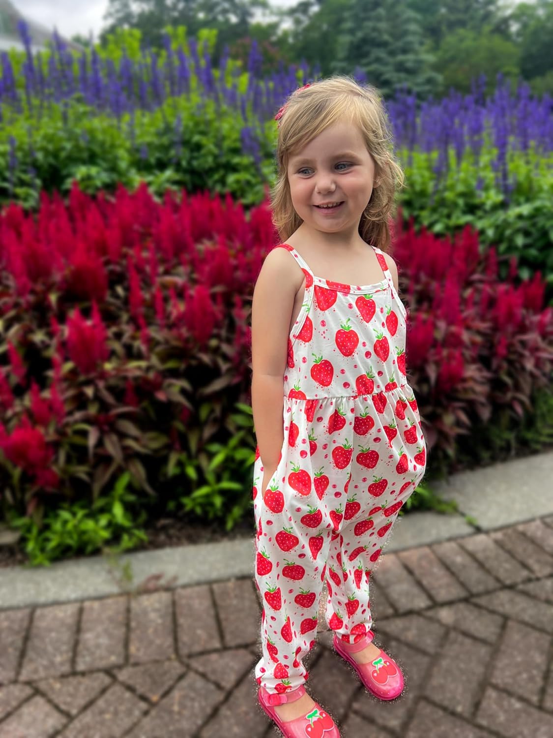 Yousie Toddler Girls Kids Jumpsuit One Piece Floral Dinosaur Playsuit Strap Romper Summer Outfits Clothes - Image 2