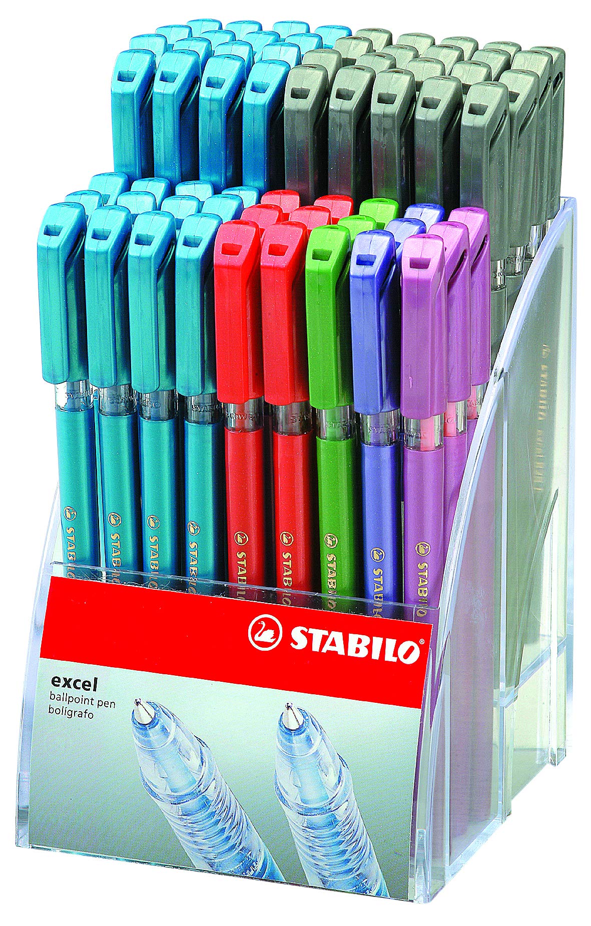 STABILO Excel 828 Caneta Esferográfica – Display com 72 unidades