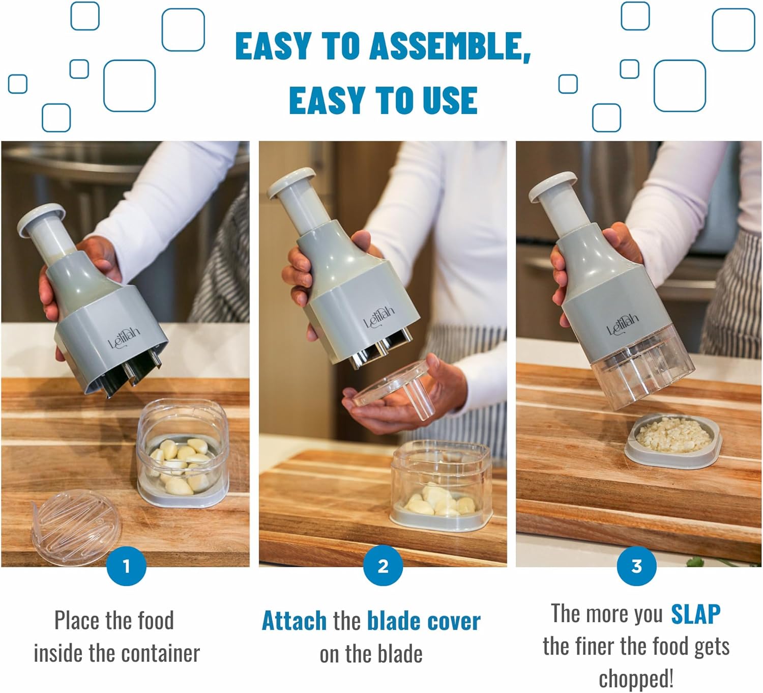 Food Chopper, , Handheld Veggie Chopper for Vetable, On,