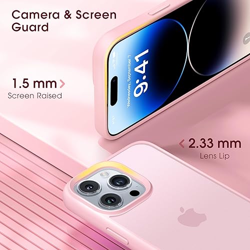Miniatura 5 de Alphex Funda a prueba de golpes para iPhone 14 Pro de 12 pies, protección contra caídas de grado militar, sensación sedosa y no grasosa, apta para