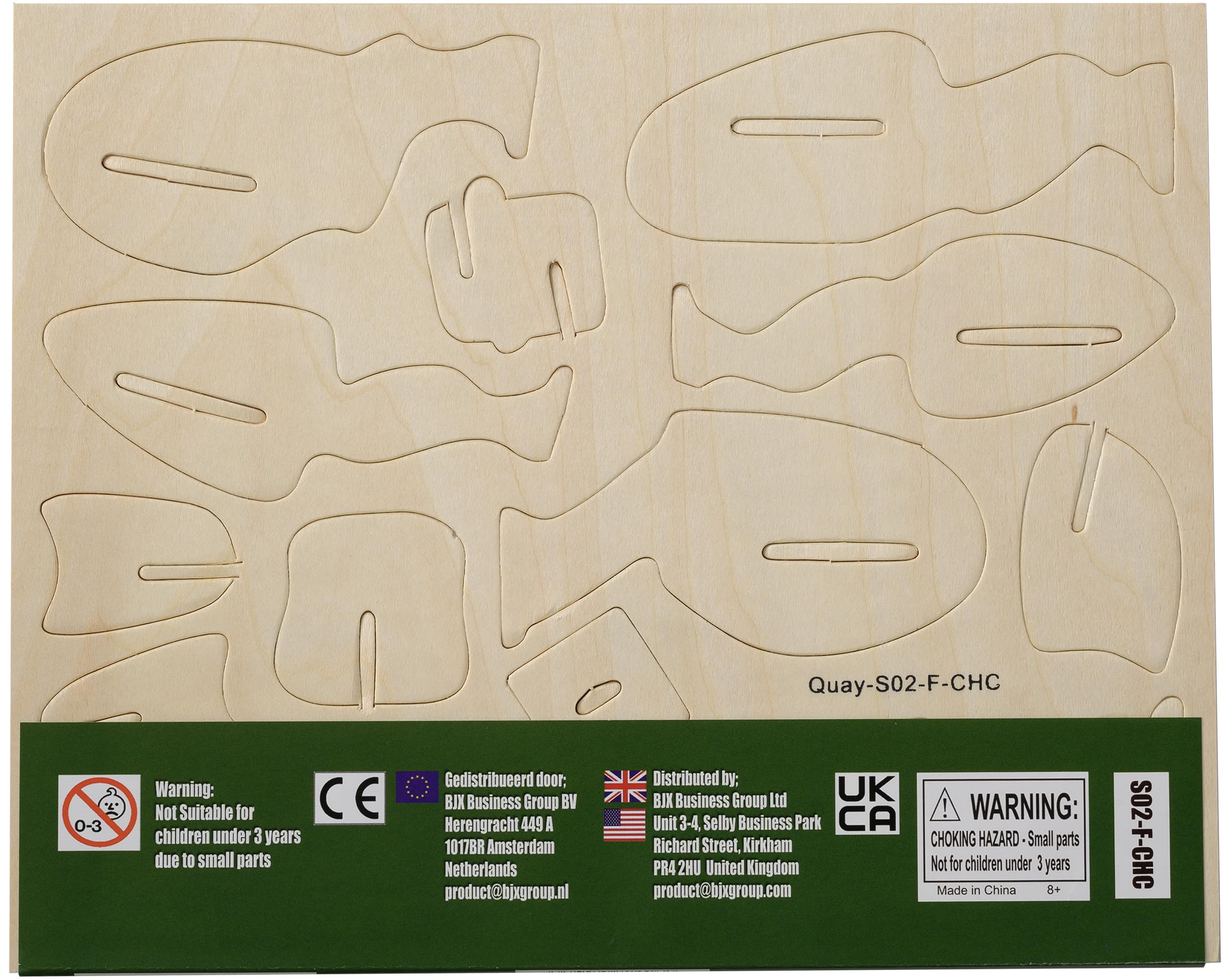 Quay Kit Di Costruzione In Legno Rinoceronte – Modellino FSC 12x25x8 Cm – Gioco Educativo Fai Da Te Da Assemblaggio, Pezzi Pretagliati
