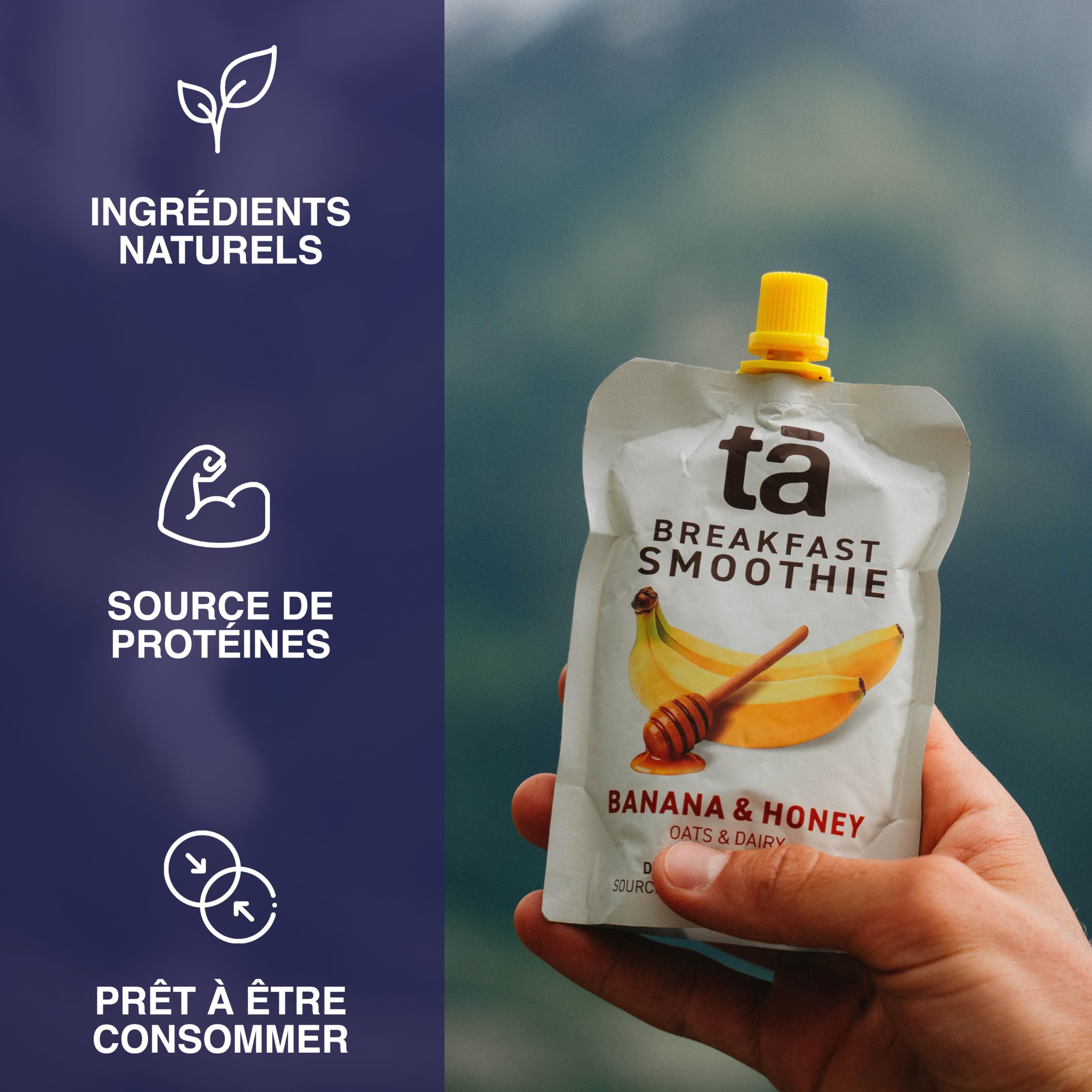 Ta Energy - Smoothie Petit-Déjeuner à Boire 6x150g - Sans Sucre Ajouté