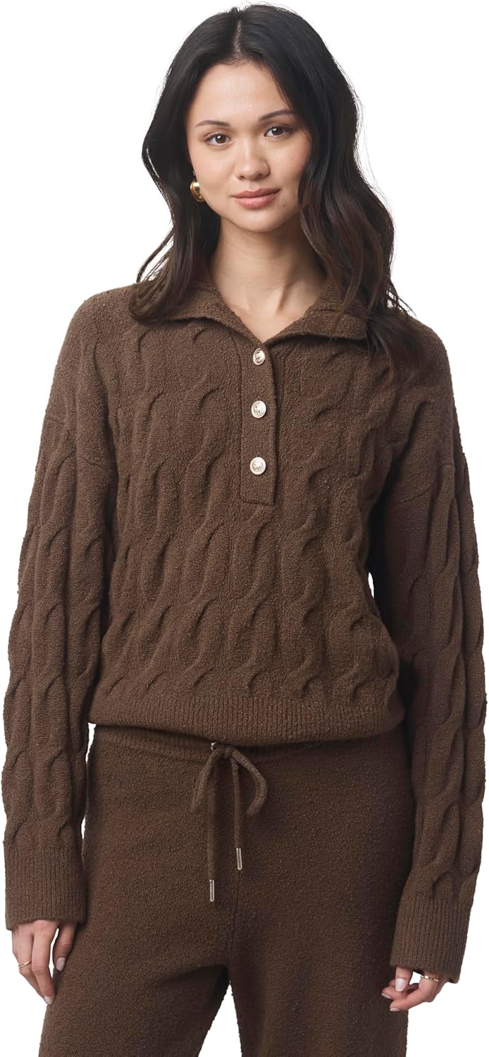 Splendid Women's x Cella Jane Half Placket Sweater