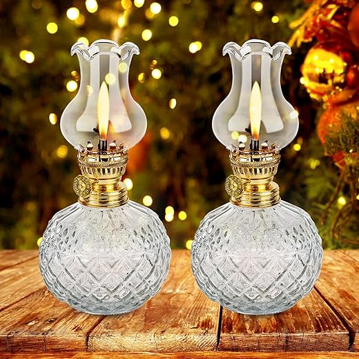 BORDEAG Petroleum Lamp Indoor 2 Pieces – glass