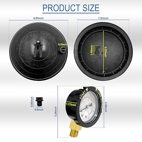 Miniatura 6 de 005-302-4300-03 Cúpula superior de la válvula de agua con manómetro de repuesto para Paramount Compatible con PCC 2000, Pool Valet, PV3, Cyclean,